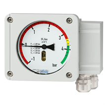 Monitor de densidad de gas híbrido con transmisor integrado