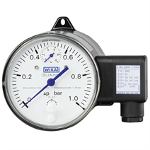 Differental pressure sensor with aluminium measuring chamber